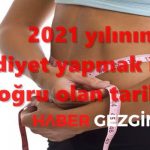 2021 yılının diyet yapmak için doğru olan tarihleri