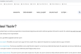 Tez Nasıl Yazılır: Adımlar ve İpuçları