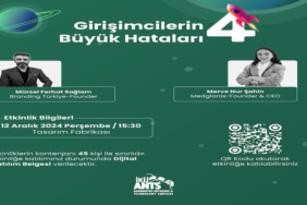 Girişimcilerin Büyük Hataları 12 Aralık’ta İKÜ’de!